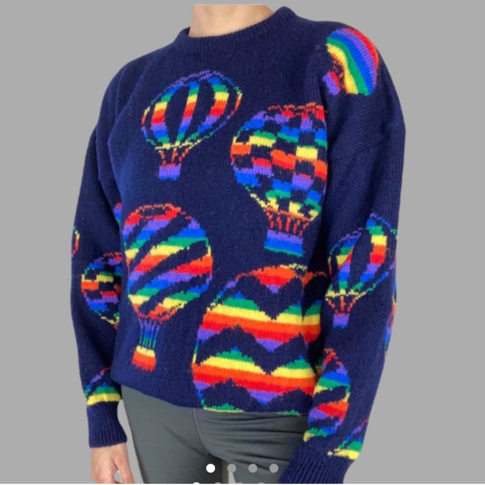 Vintage Hot Air Balloon Sweater